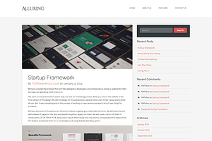 Alluring WordPress Theme