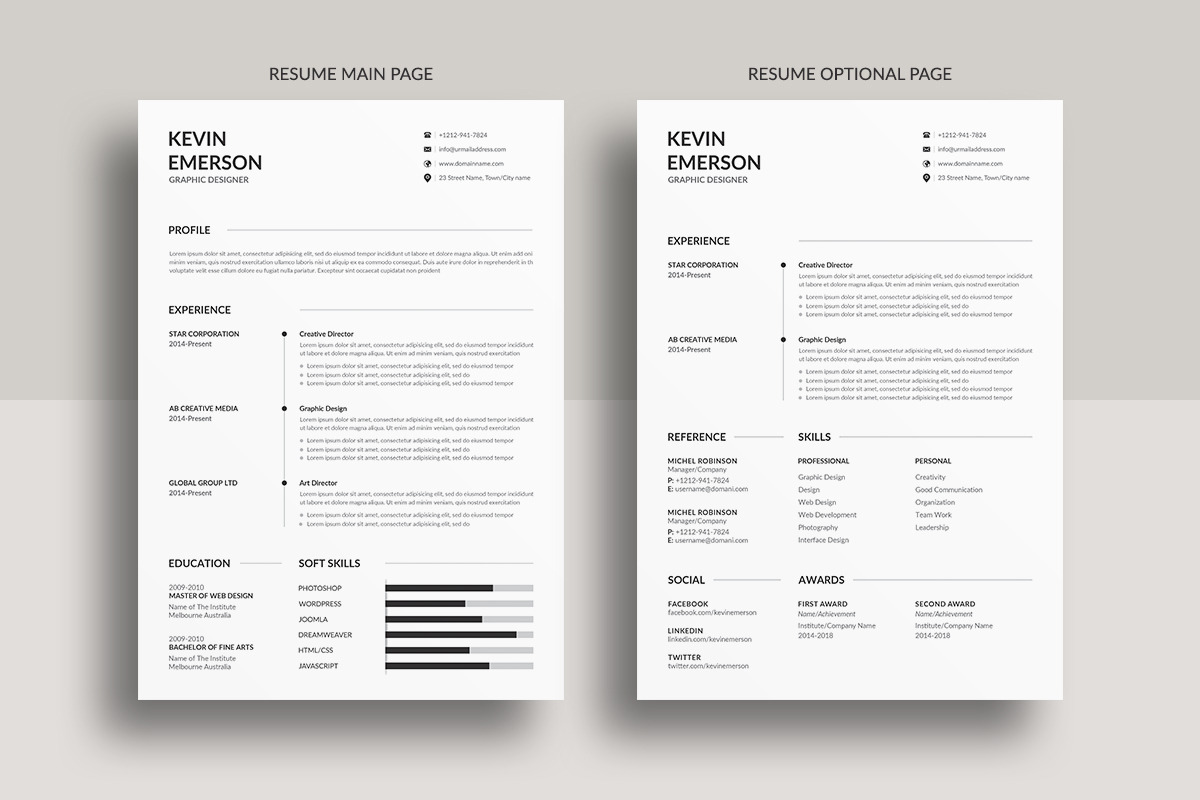 Resume/CV, a Resume Template by deviserpark (Photo 4 of 5)