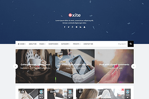 Oxite Bootstrap WordPress Blog Theme