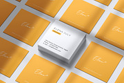 Square Business Card Mockup, an Advertising Mockup by Mockup Supper (Thumbnail 11 of 15)