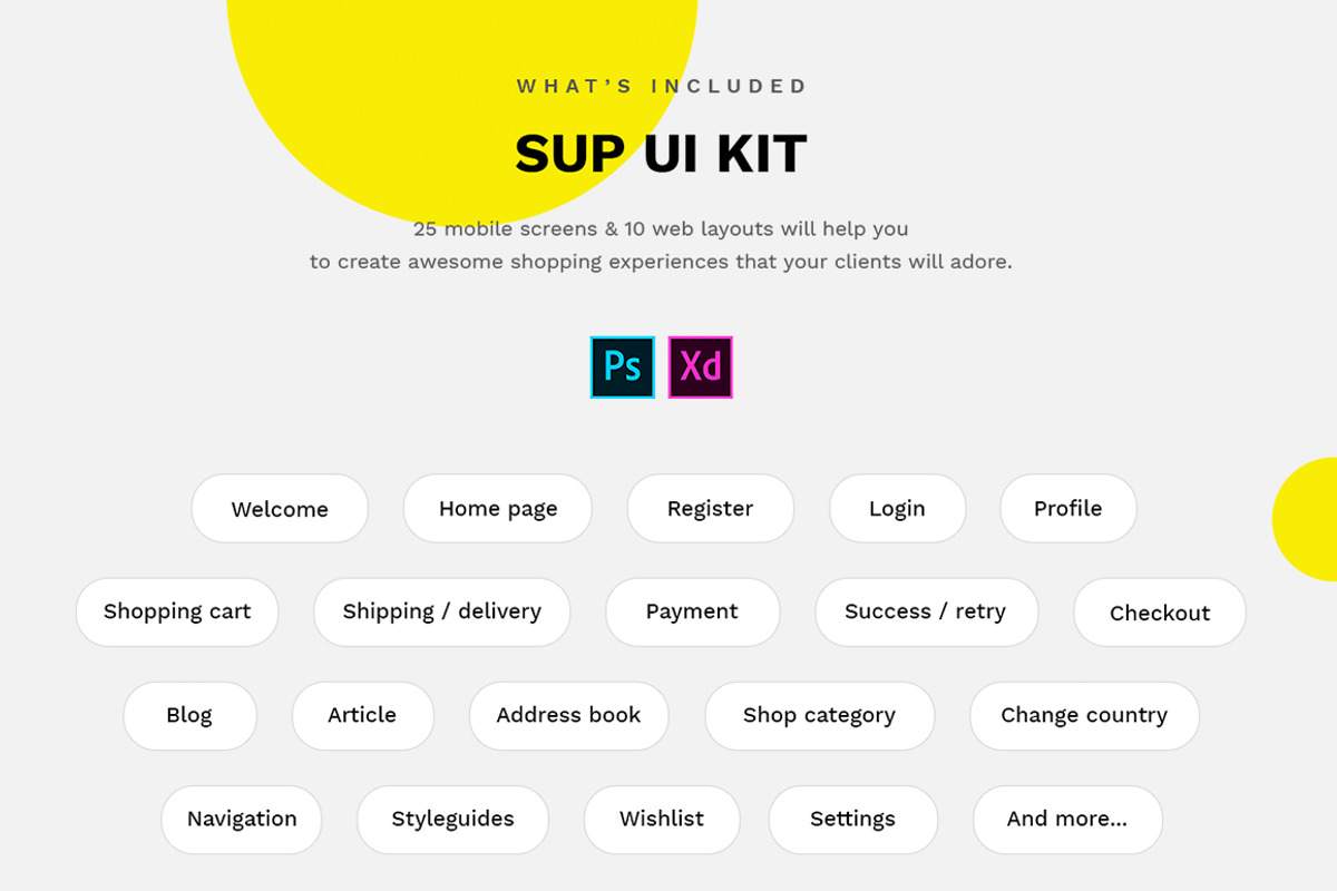 SUP - Fashion Ecommerce UI Kit, an UI Kit Template by Dorin007 (Photo 4 of 4)