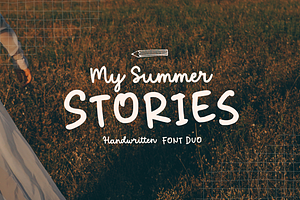 My Summer Stories Font Duo