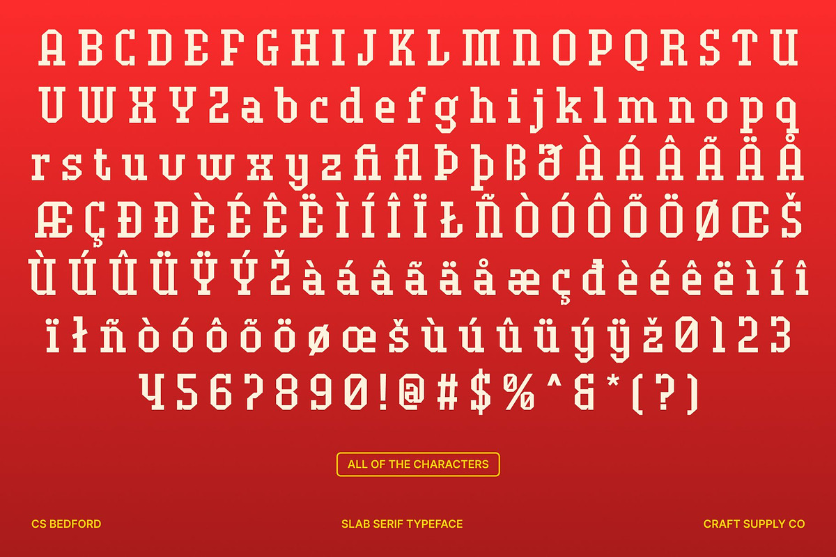 CS Bedford – Modern Slab Serif, a Slab Serif Font by Craft Supply Co. (Photo 8 of 8)