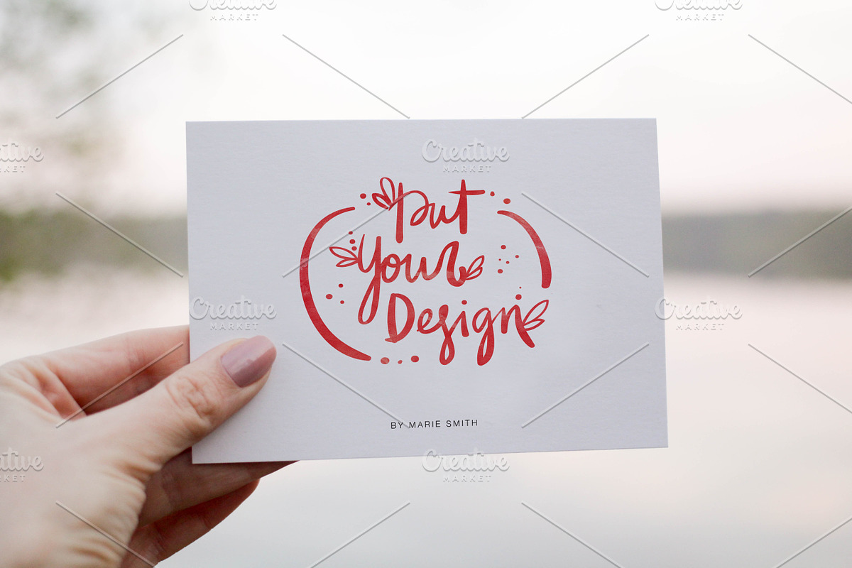 6 postcard mock ups (nature edition), a Print Template by Marie Smth (Photo 6 of 8)