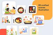 Food and Restaurant Illustration, a Templates & Theme by Graphicdunk (Thumbnail 6 of 6)