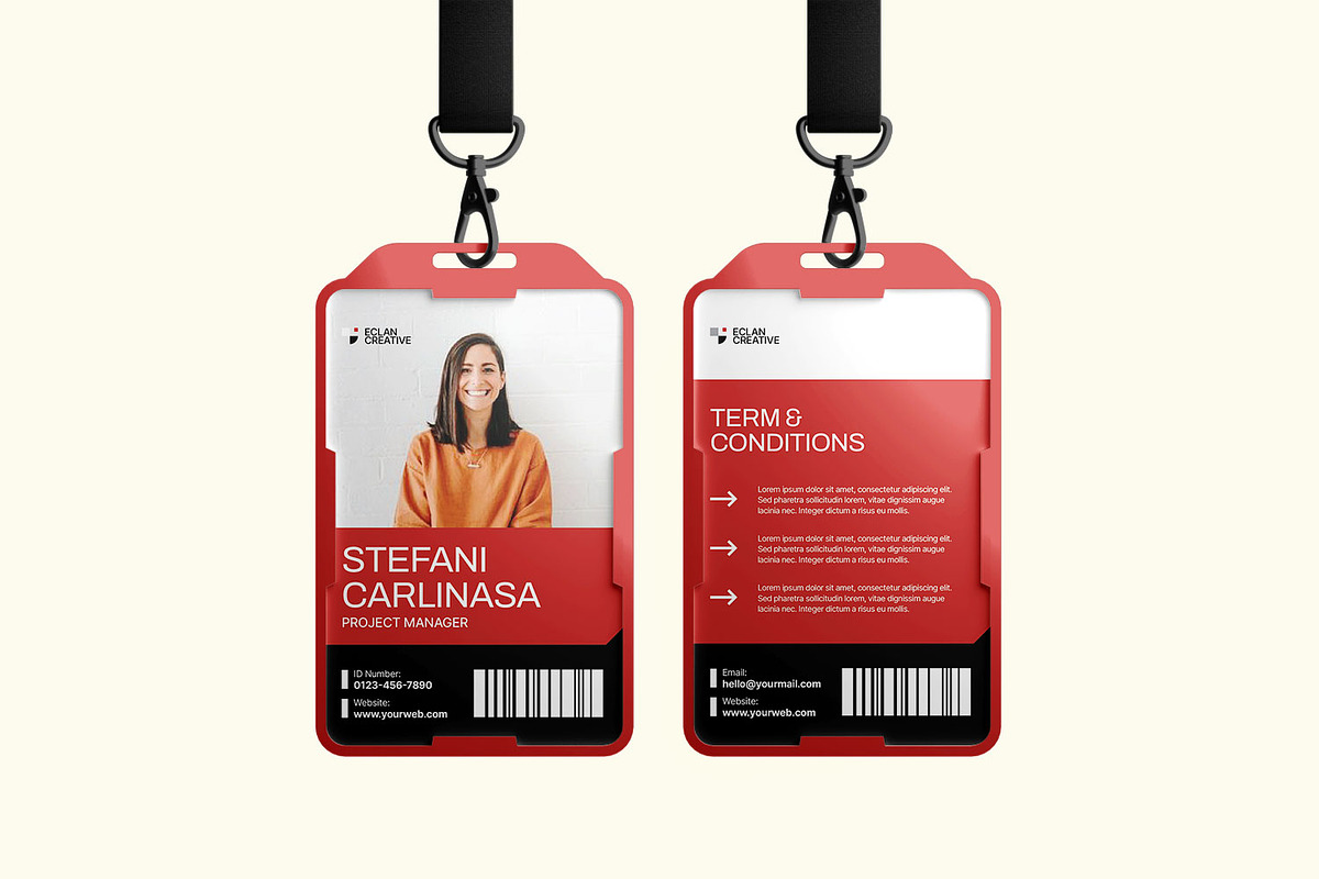 ID Card Template, a Card Template by Portocraft (Photo 2 of 2)