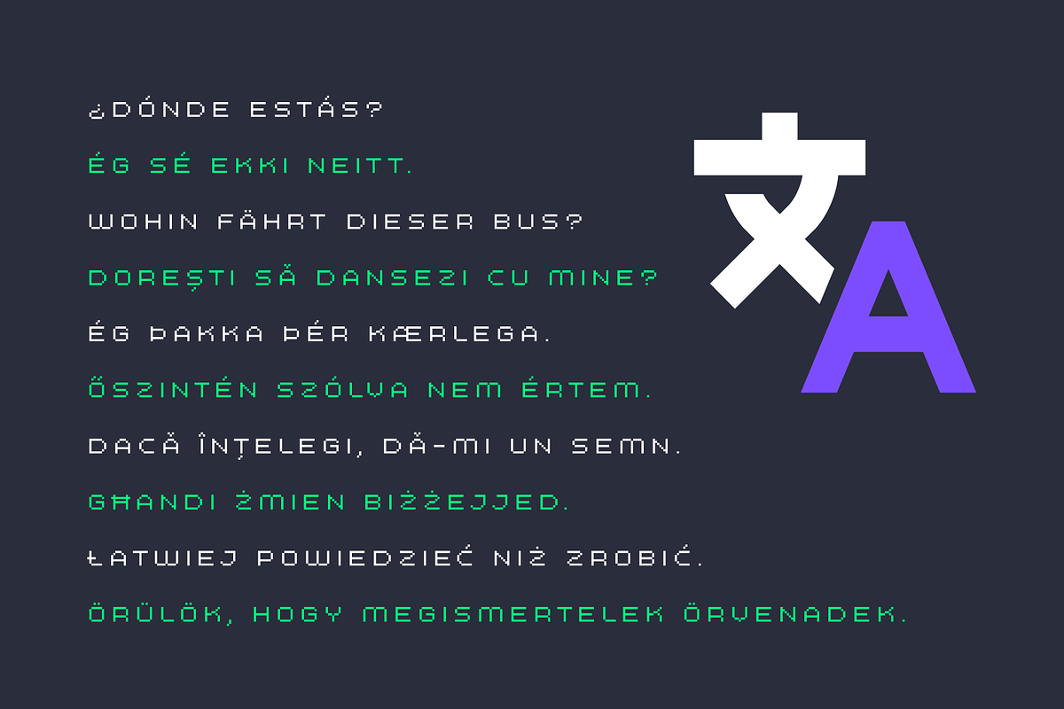 Combo Machine - Pixel Typeface, a Sans Serif Font by alpercakici (Photo 10 of 22)
