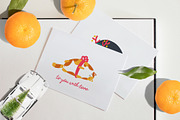 Cute fat cats. Christmas collection., a Decorative Illustration by Svitlana Kharchuk (Thumbnail 12 of 15)