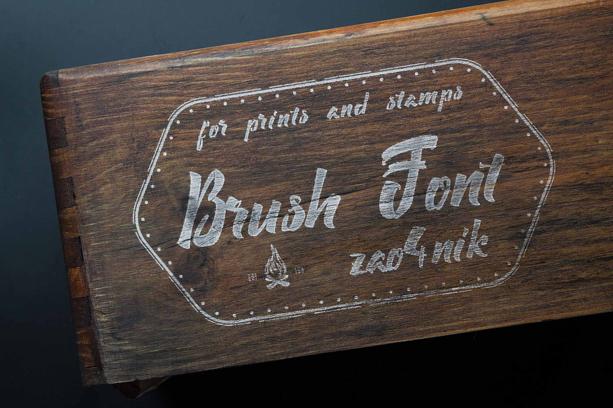 Brush Font for print Zao4nik