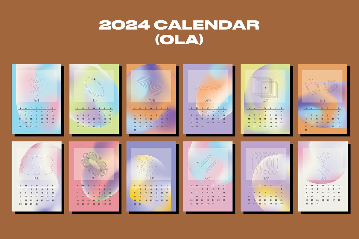 2024 Calendar | OLA, a Stationery Template by Two Sleepy Heads Studio (Photo 3 of 4)