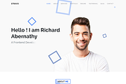 Stravix -Personal Portfolio Template, a Bootstrap Template by Pichforest Studio (Thumbnail 1 of 5)