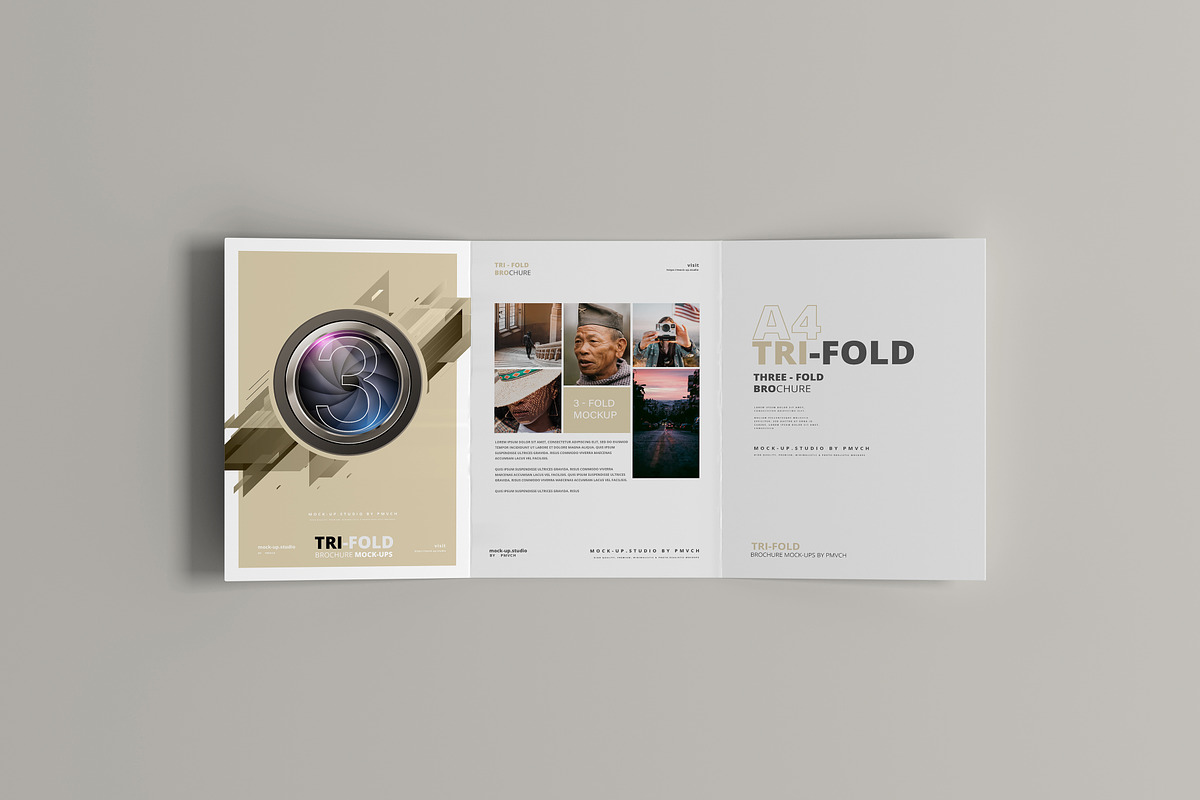 165 Brochure Mock-ups Big Bundle, a Print Template by pmvch (Photo 99 of 170)