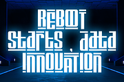 Digitron Futures Futuristic Font, a Font by PutraCetol Studio (Thumbnail 4 of 5)