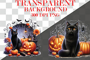 Halloween Black Cat Sublimation, a Seasonal Illustration by Craft Nest (Thumbnail 4 of 4)