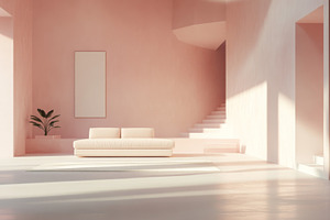 Modern Minimalist Living Room with Natural Lighting, an Abstract Photo by Natalia Klenova's Shop