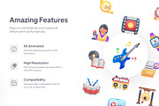 Animated Music Icon Collection, a Duotone Icon by Prosymbols (Thumbnail 2 of 3)