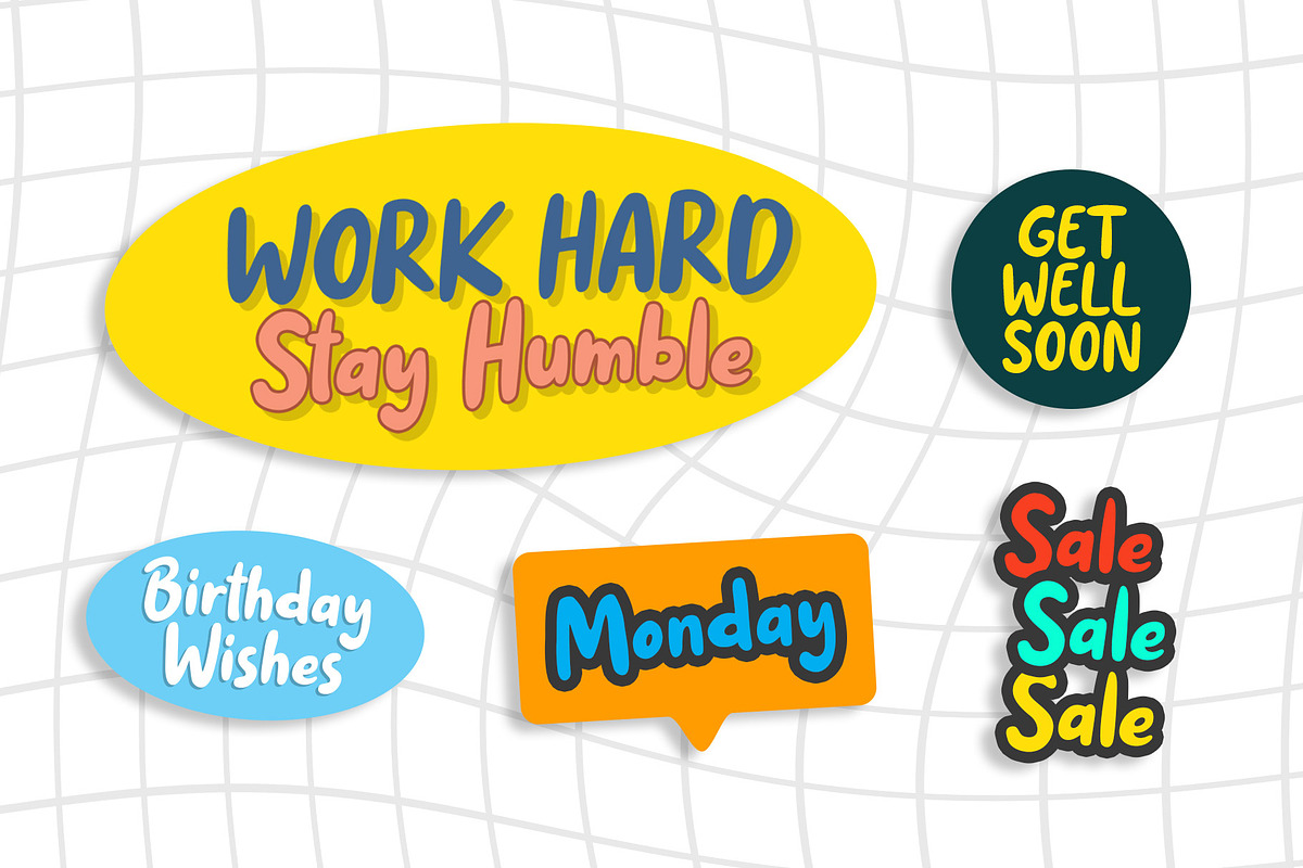 Childgo - Bold and Fun Font, a Sans Serif Font by Weape Studio (Photo 4 of 7)