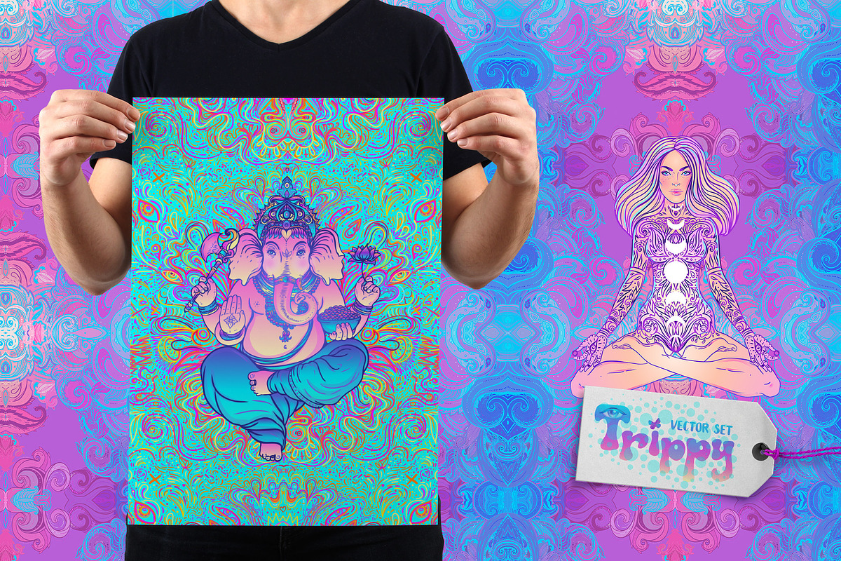 Trippy Vector Set of 60, an Animal Illustration by Varvara Gorbash (Photo 5 of 9)