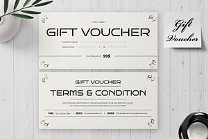 Elegant Gift Voucher Template, a Stationery Template by MightyDesign