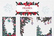 Christmas Vintage Vector Collection, a Seasonal Illustration by DiashaArt (Thumbnail 8 of 17)