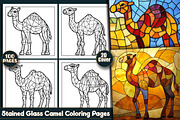 Stained Glass Camel Coloring Pages, an Object Illustration by protabsorkar11 (Thumbnail 1 of 6)