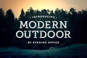 Modern Outdoor | Font, a Slab Serif Font by Type Cargo (Thumbnail 1 of 6)