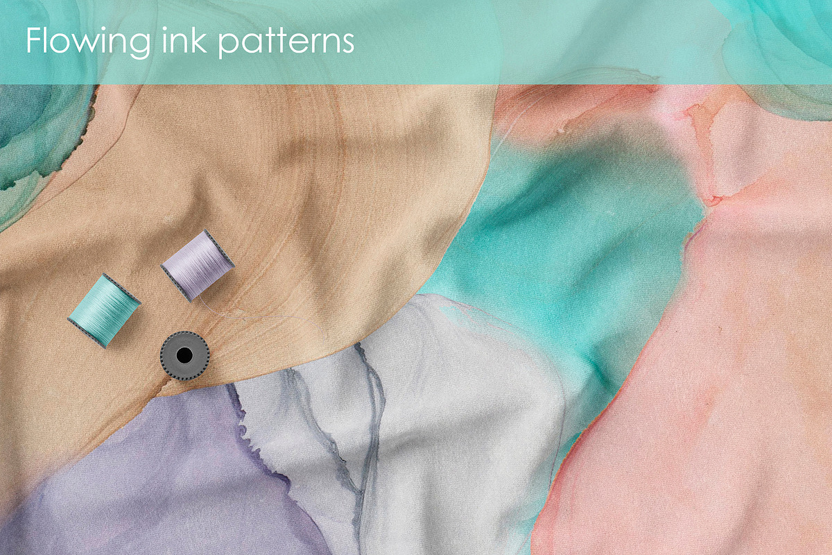 Flowing ink seamless patterns, a Pattern Graphic by ANAKOTO (Photo 11 of 11)