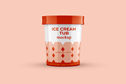Ice Cream & Food Tub Mockup Set, a Cups & Container Mockup by Illusiongraphic (Thumbnail 2 of 18)