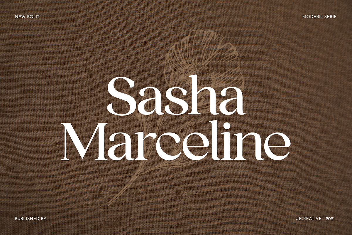Sasha Marceline Serif Font, a Serif Font by UICreative (Photo 1 of 6)