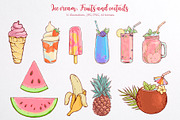 Summer time. Illustration pack., a Texture Illustration by AlexGreenArt (Thumbnail 5 of 8)