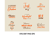 36 Minimalist Christmas Quotes SVG, an Object Graphic by AvaAva (Thumbnail 22 of 22)