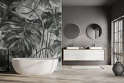 Wallpaper Tropical Monstera Leaves, a Wallpaper Graphic by apollinariia_shop (Thumbnail 5 of 11)