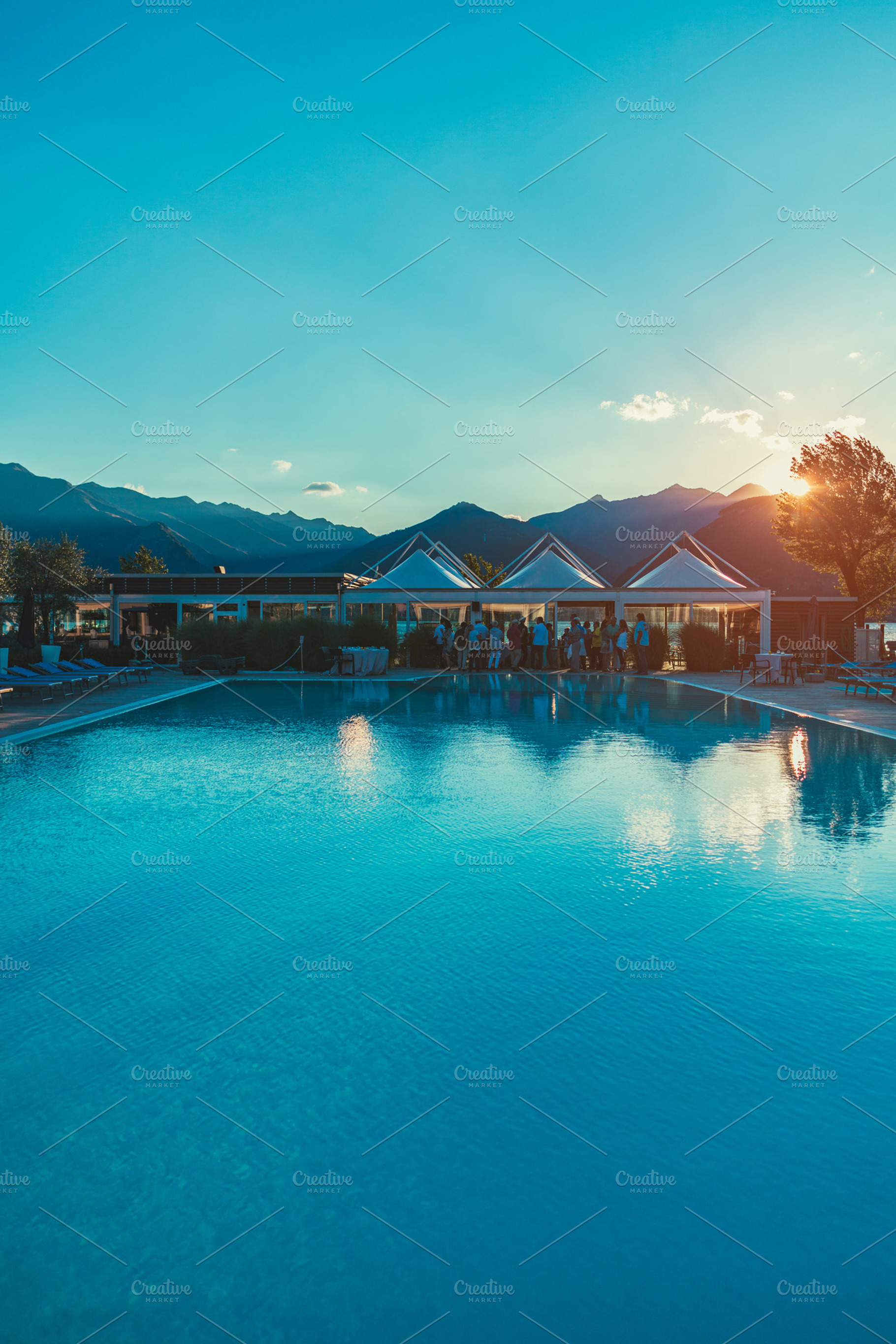 Hotel Pool, Lake Como, a Holiday Photo by stellarshots