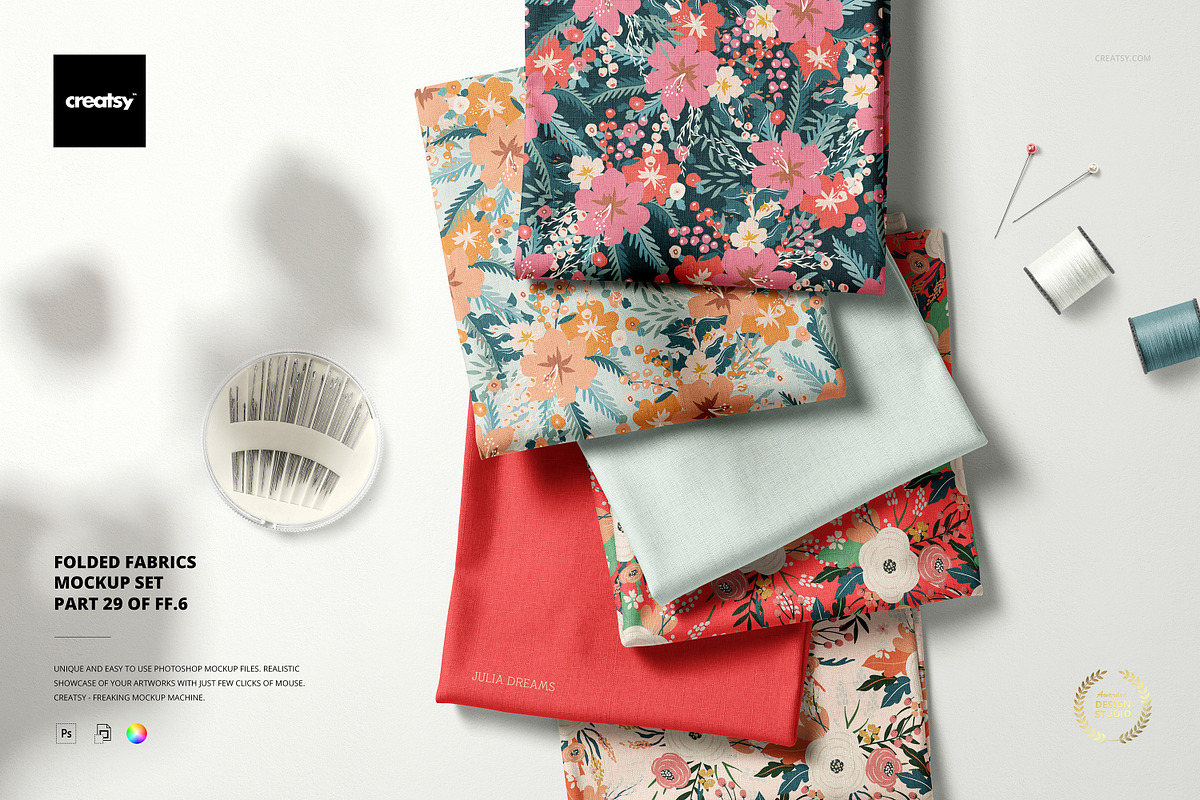 Folded Fabrics Mockup 29/FF v.6, a Product Mockup by creatsy5 (Photo 1 of 8)