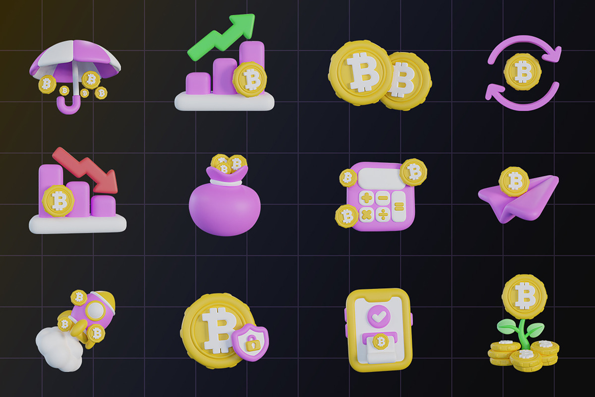 Bitcoin 3D Icon, an Object Graphic by Artnivora.Std (Photo 4 of 4)