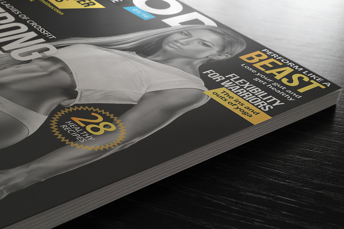 WOD Magazine cover template, a Magazine Template by Blue Monkey Media (Photo 2 of 5)