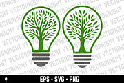 Eco-friendly light bulb vector, an Object Graphic by Vectorhight (Thumbnail 4 of 4)