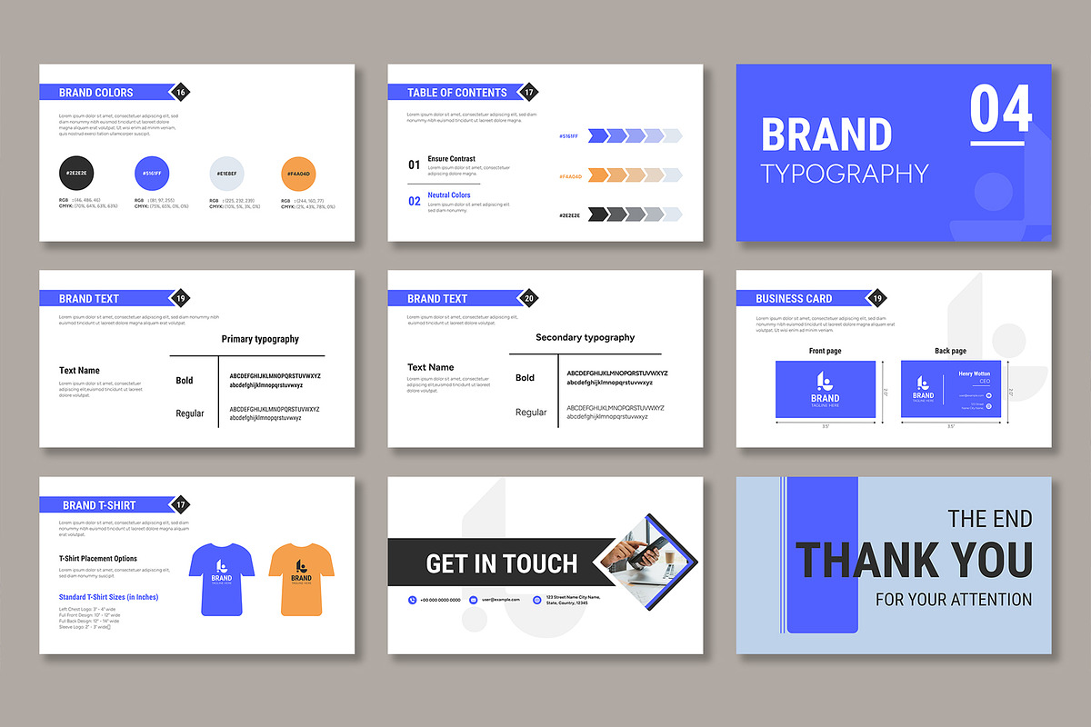 Business Brand Guideline, a Presentation Template by Mighty-Slide (Photo 4 of 4)