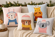 Christmas Animals Illustrations, a Seasonal Illustration by Anna Studio (Thumbnail 4 of 12)