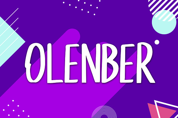 Olenber Font preview 8