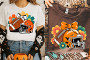 Girly Football Flowers Helmet PNG Bu, a Graphic by Cut File (Thumbnail 2 of 5)