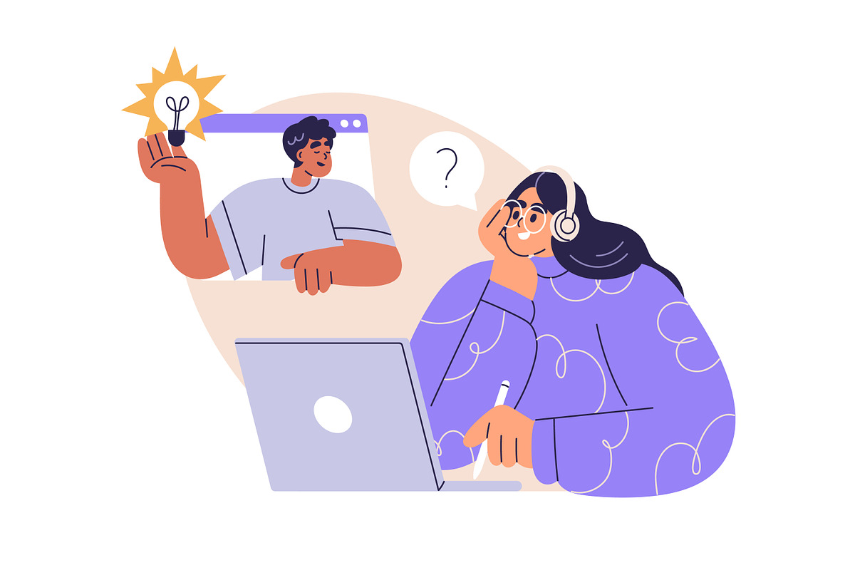 People study set. Students education, an Education Illustration by Good Studio (Photo 8 of 12)
