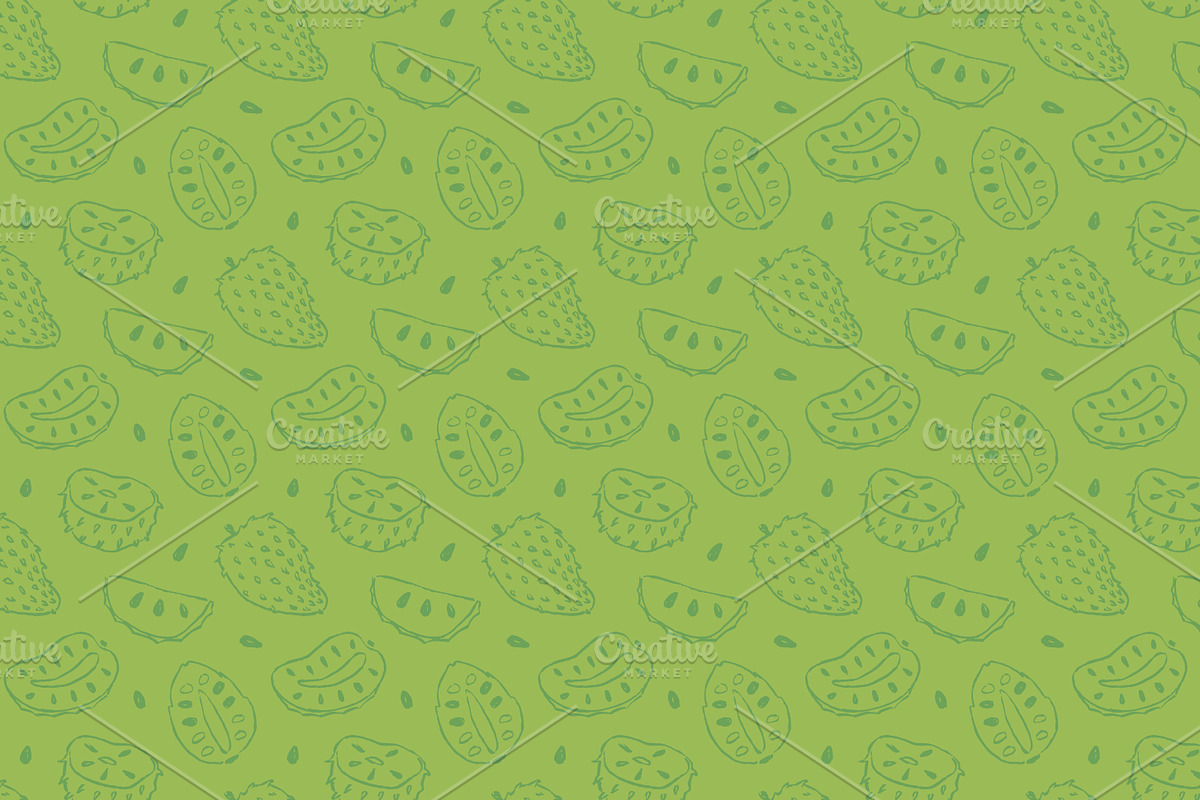 Hand Drawn Fruit Pattern Bundle, a Pattern Graphic by Walter Luckett Designs (Photo 5 of 10)