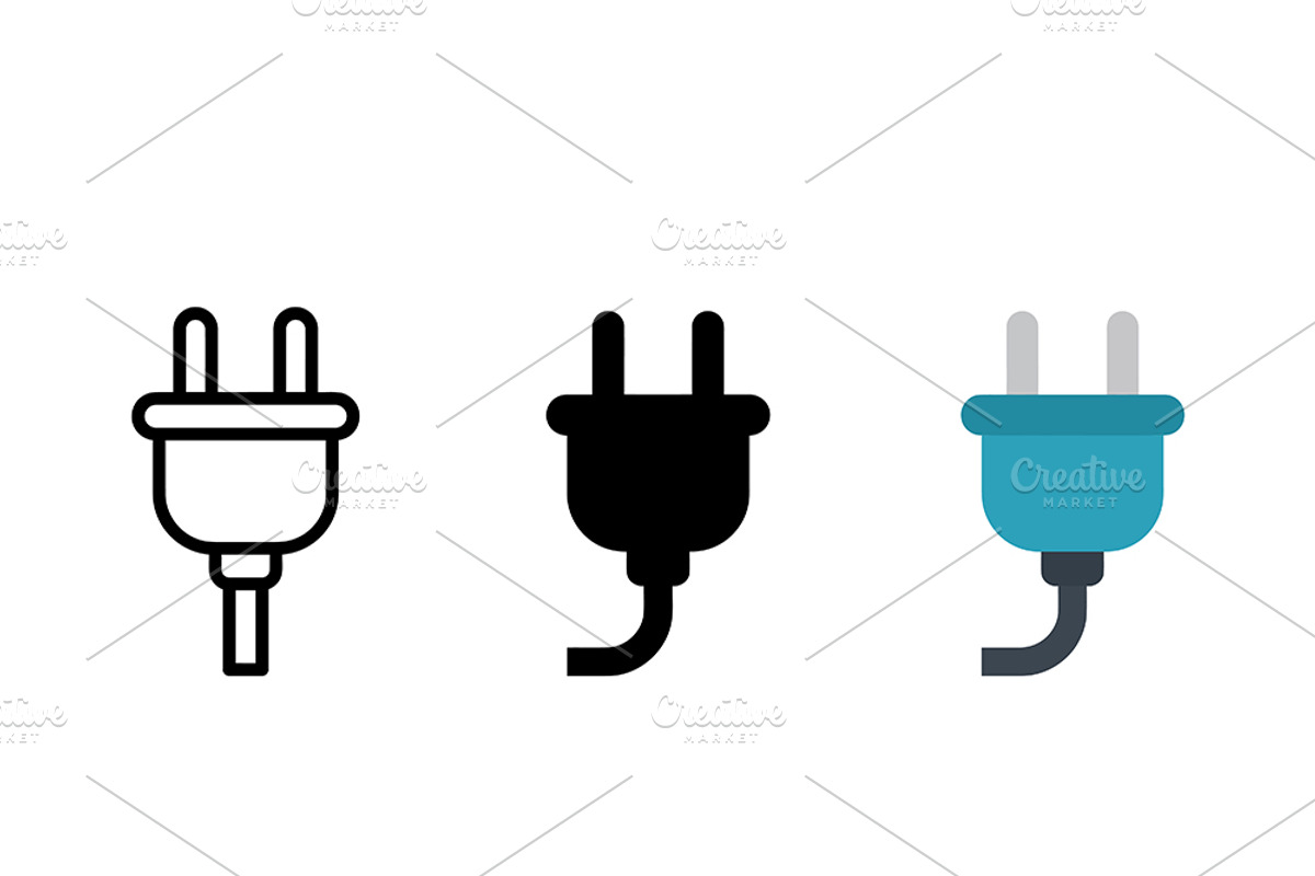 Electric Plug Vector Design, a Solid Icon by Artonix (Photo 2 of 2)