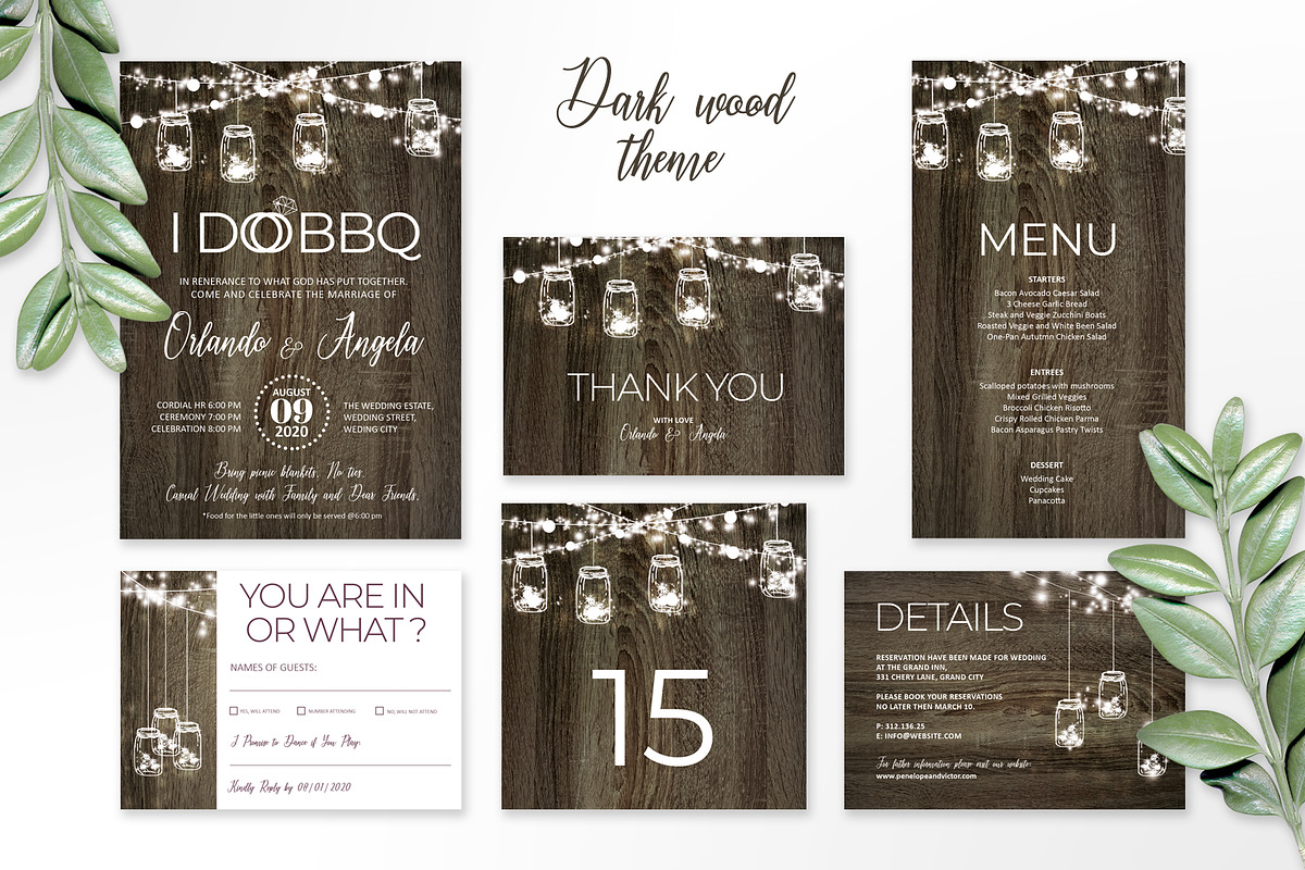 I Do BBQ Wedding Suite, an Invitation Template by HannaSymo (Photo 8 of 8)