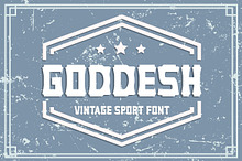 Goddesh Vintage Sport Font