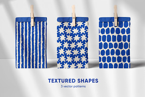 Abstract textured seamless patterns, a Pattern Graphic by Good Studio