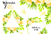 Watercolor Lemons Set illustrations., a Food Illustration by KarinkaBU (Thumbnail 3 of 7)