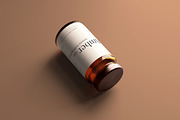 Amber Glass Jar Mockups, a Cups & Container Mockup by pmvch (Thumbnail 8 of 10)