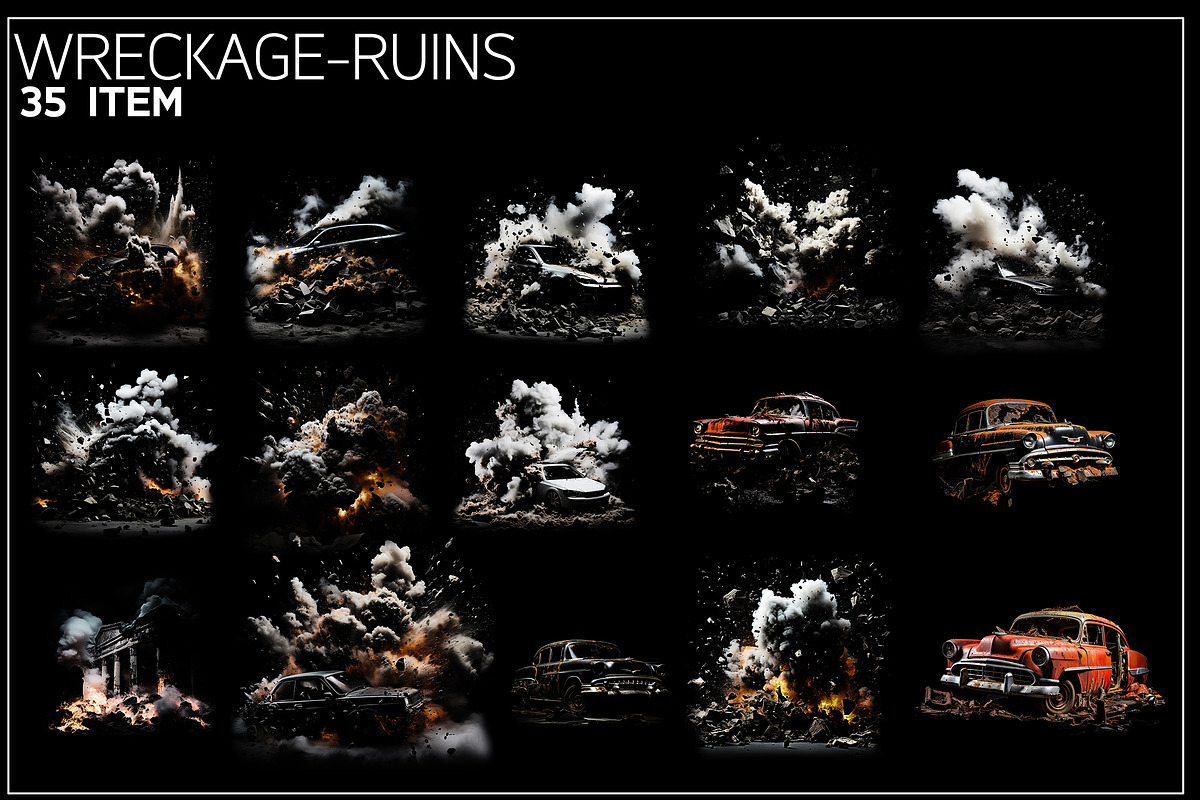 Smoke & Blast Effects Bundle, a Layer Style Add-On by ODO Visual Shop (Photo 5 of 15)